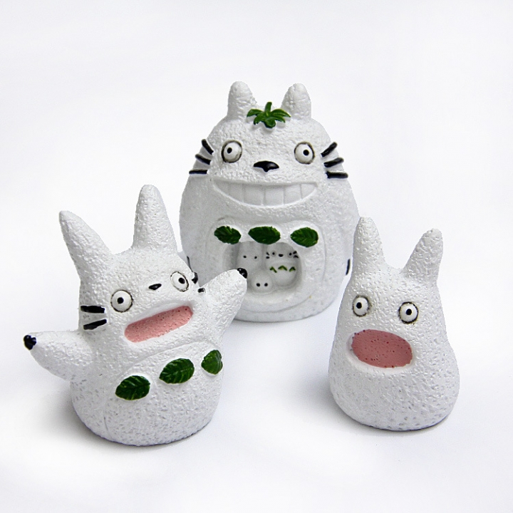 Totoro classic winter Scenes Snow dragon cat Diy Hand Micro landscape Landscaping Doll