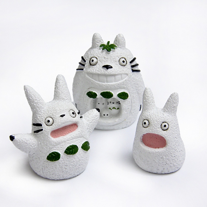 Totoro classic winter Scenes Snow dragon cat Diy Hand Micro landscape Landscaping Doll