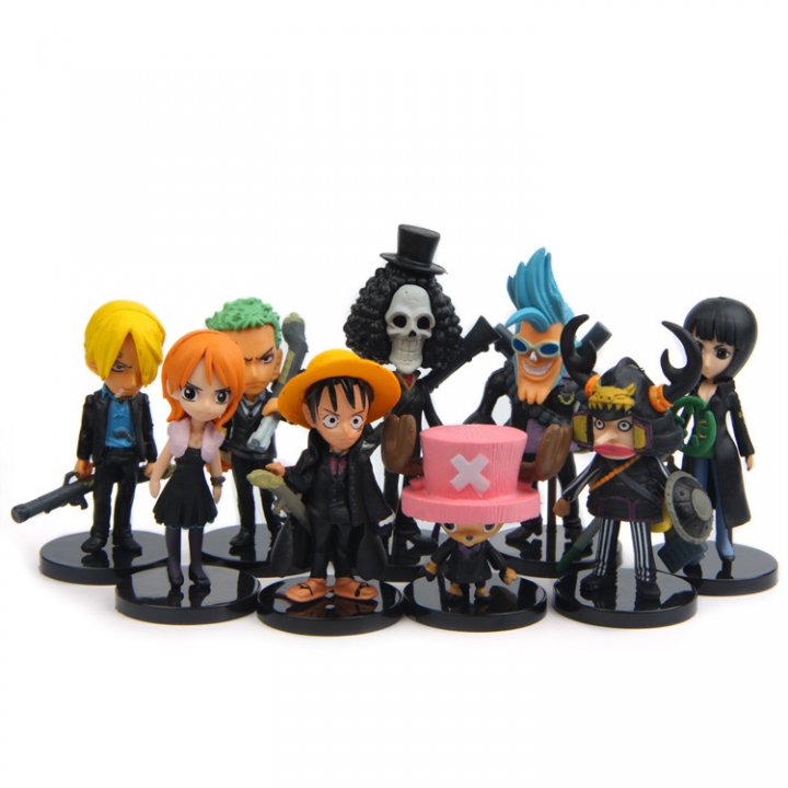 Era Luffy Straw Hat Group theater Black Weight Arms Hand Diy Landscaping Doll Decoration