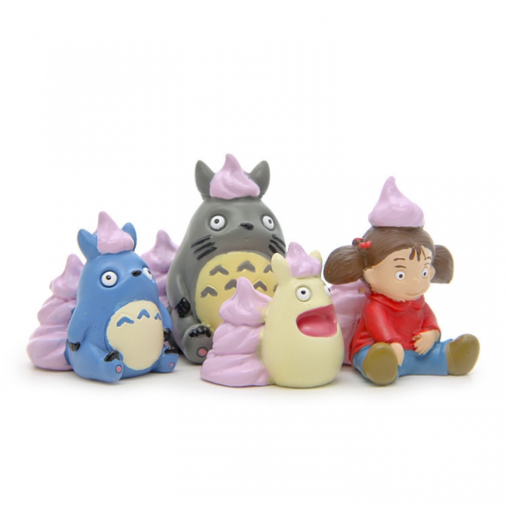 Jili cat Peas Food Hand Ice cream Totoro Xiaomei Wild Landscaping Doll