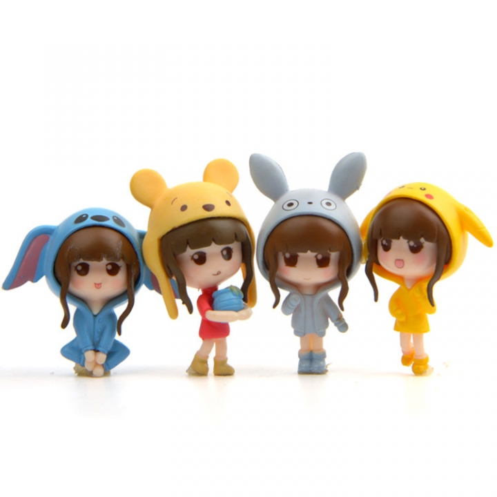 Beautiful girl Totoro Star Bear Bikachu Doll cream phone case material