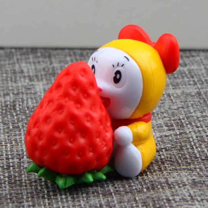 Foodie Dessert Time Biscuits Strawberry Creative Decoration Hand Landscaping Doll