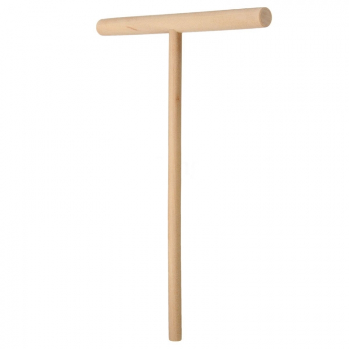 2set T Type Egg Cake Scraper Wooden Crepe Maker Pancake Batter Spreader Stick Home Kitchen Tool