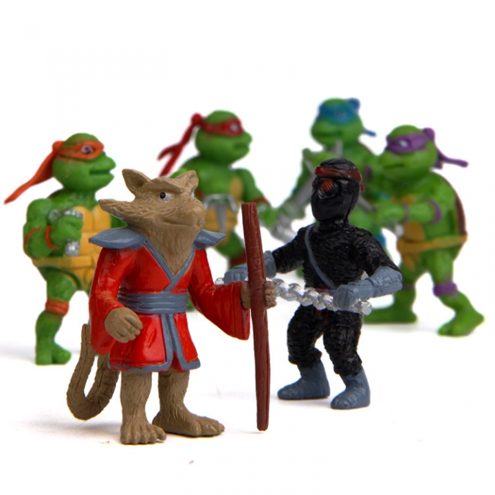 Teenage Mutant Ninja Turtle Hand Doll Keychain Decoration gardening Succulents Micro landscape Doll