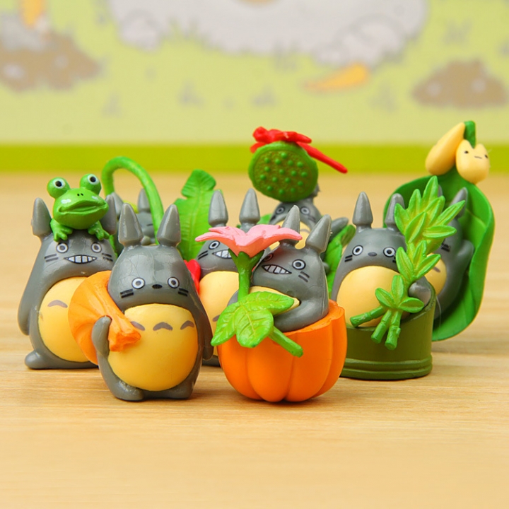 Totoro Jili cat Pumpkin Harvest Hand Micro landscape Gardening Succulents Landscaping Doll