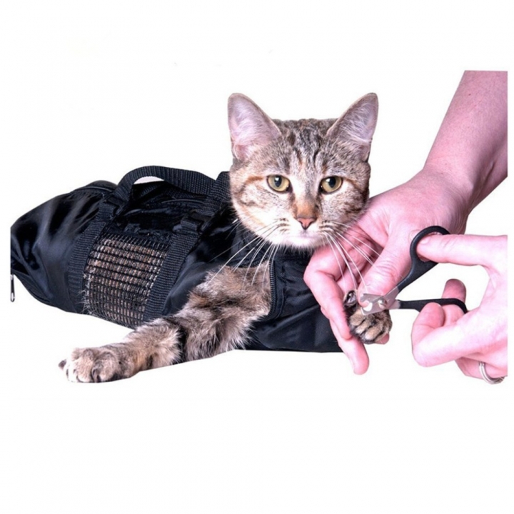 Portable pet Cat Comb Makeup Beauty Pet Bag Breathable Cat Bath bag Carrying case