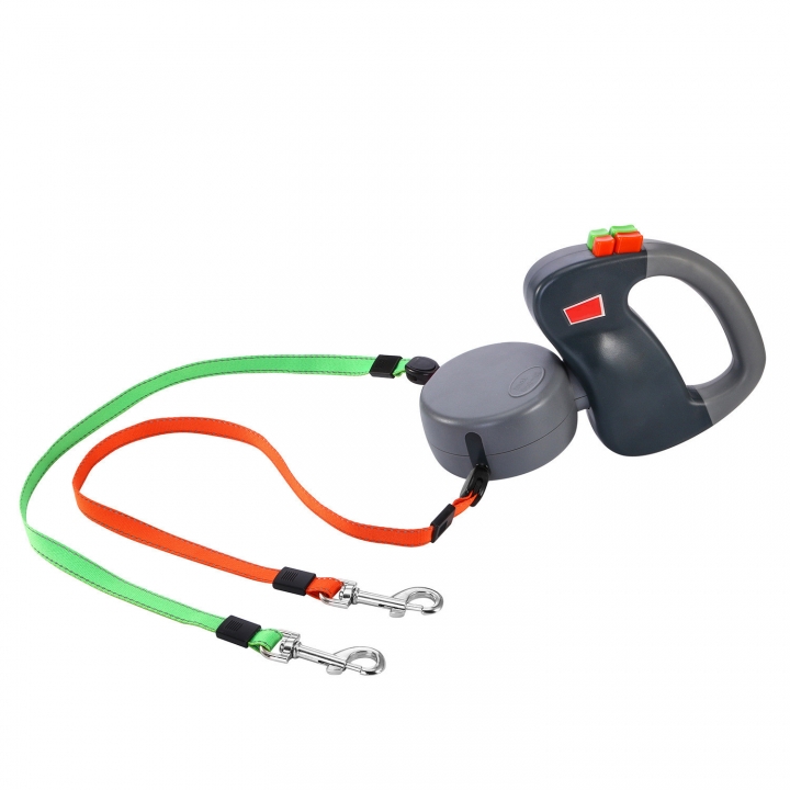 Automatic Telescopic Leash H Double Head Creative Hyena rope Dog Chain Pet Supplies