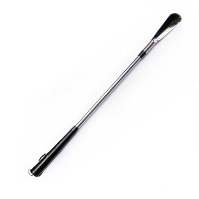 58 cm Long Handle Shoehorn Flexible Silver Color Stainless Steel Shoe Horn Stick Shoe Lifter Tool