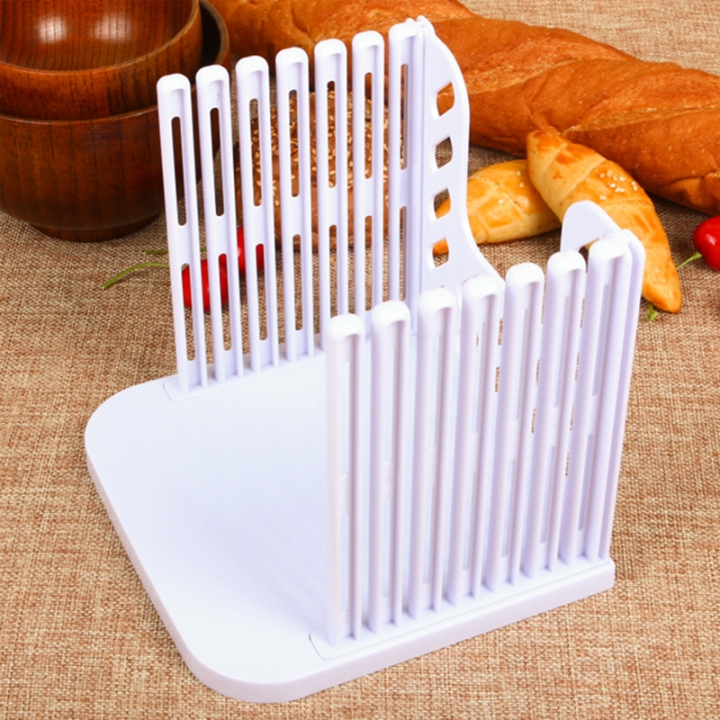 Bread Slicer Cutting Guide Plastic Splicing Toast Loaf Cutter Rack Slicing Kitchen Accessories Tool