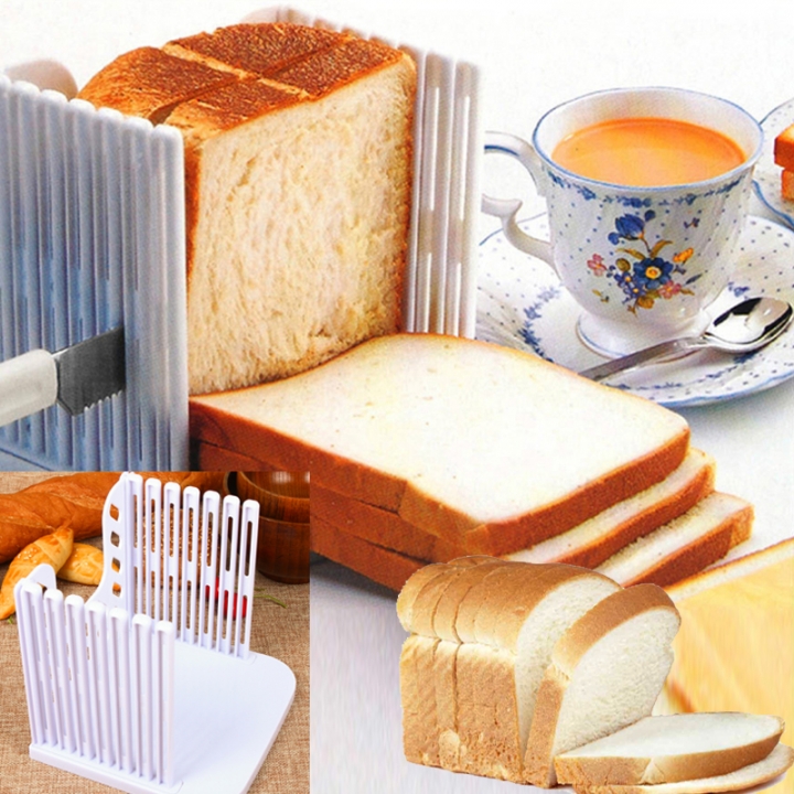 Bread Slicer Cutting Guide Plastic Splicing Toast Loaf Cutter Rack Slicing Kitchen Accessories Tool