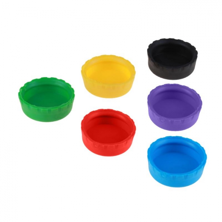 Silica Gel Beer Cover 6 Pieces Round Wine Bottle Cap kitchen Preservation Beer cover