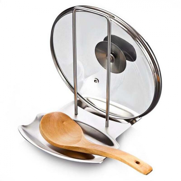 Multifunction Stainless Steel Pot rack Kitchen Shelf Soup Spoon Storage Rack Water tra
