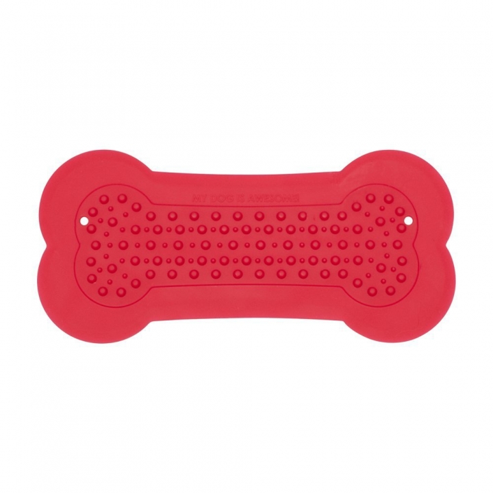 Dog Bathroom Bathing Sticker Silica Gel Bone Stick Cat Dog Training Bathing Sticker