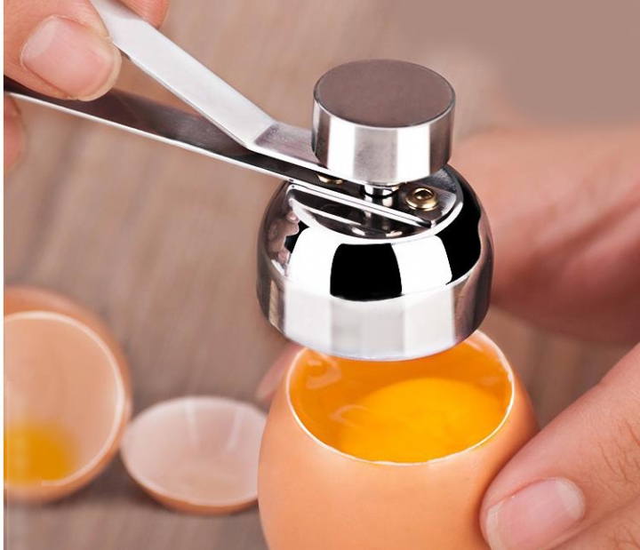 Egg Shell Opener Stainless Steel Measuring ball Egg Opener Eggshell Slicer  Kitchen Restaurant Supplies