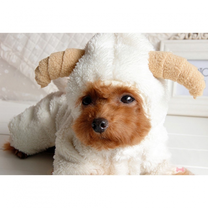Sheep Pet clothes Dog Clothes Pet Supplies Keep Warm pet Transformed Dress