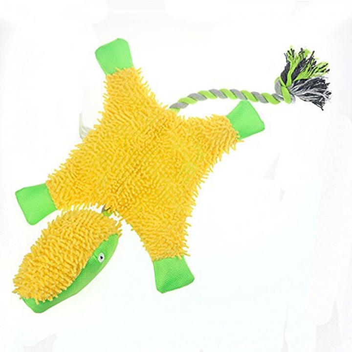 Dog Toy Green Turtle Voice Toy Knot Rope Plush toy