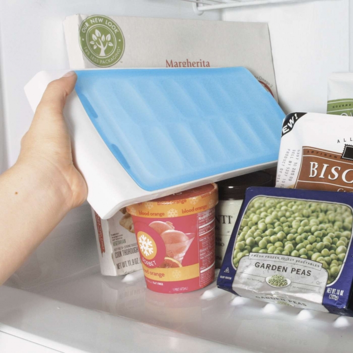 Freezing Ice Block Blue Band Silicone Cover Anti-overflow Square Partition Ice Mold