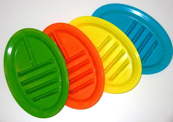 Plastic Plate Kitchen Supplies Pizza tray Bread tray Western style Sushi Plate Intestine Powder tray