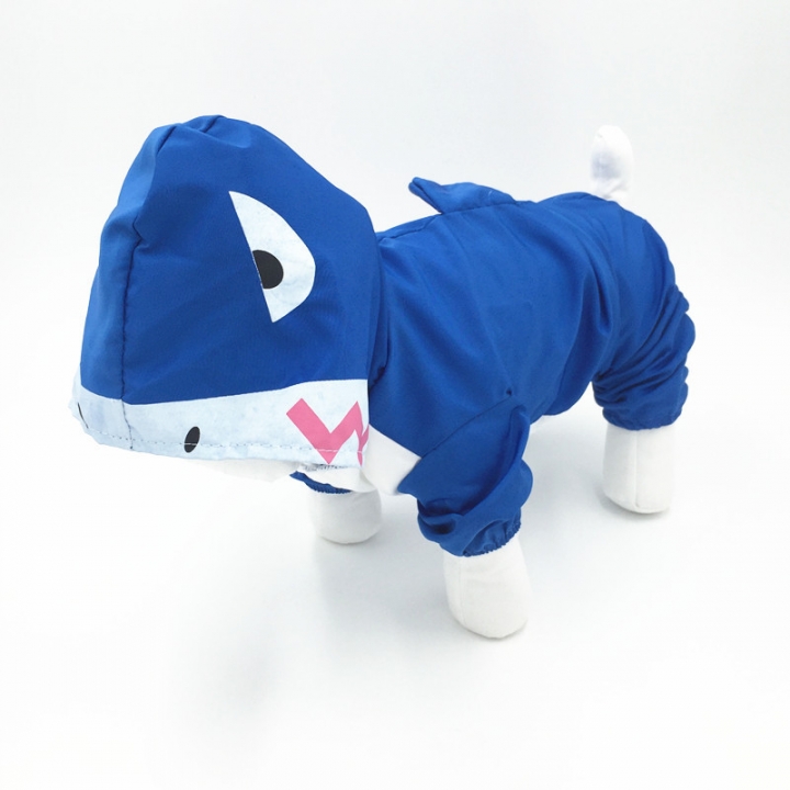 Pet Dog Raincoat dog Raincoat Cartoon Small Animals Four feet raincoat duck frog Shark Rabbit