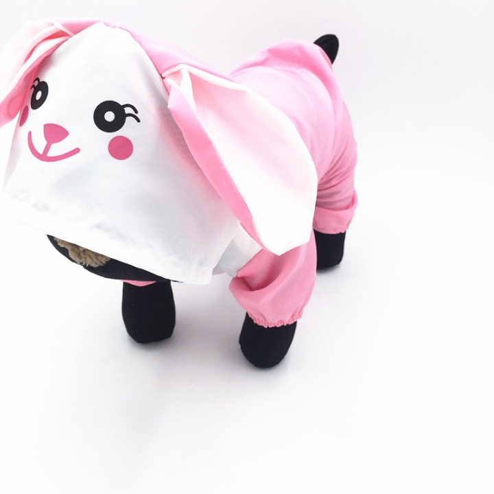 Pet Dog Raincoat dog Raincoat Cartoon Small Animals Four feet raincoat duck frog Shark Rabbit