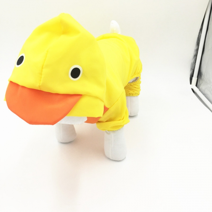 Pet Dog Raincoat dog Raincoat Cartoon Small Animals Four feet raincoat duck frog Shark Rabbit