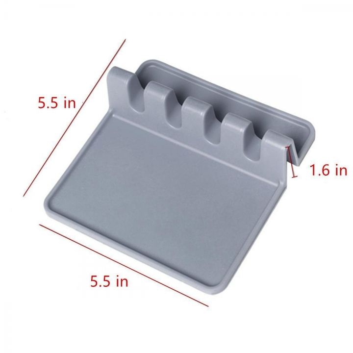 Silica Gel Soup Spoon Shelf Silica Gel Spatula Pad Placemat Shelf  Kitchen Restaurant Supplies
