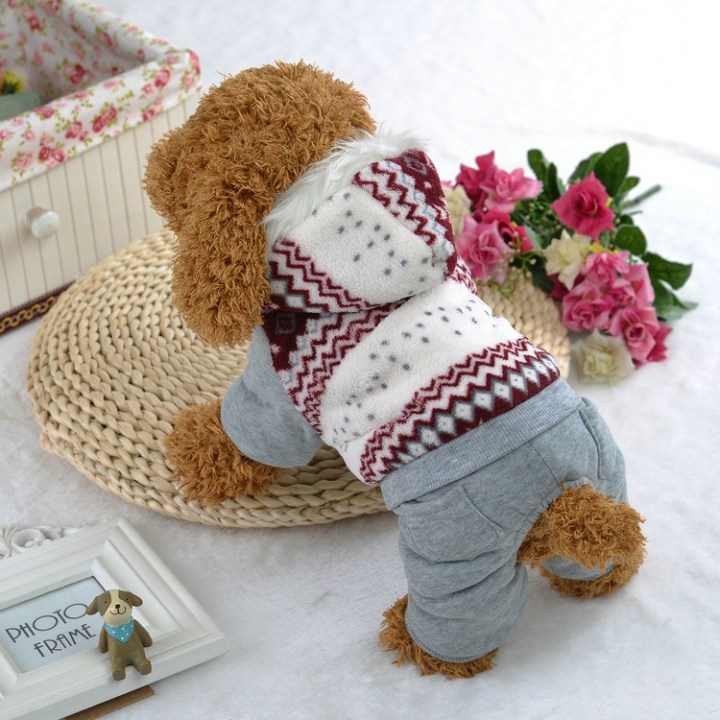 Snowflake Pet Clothes Teddy Dog Clothes Pet Transformed Dress