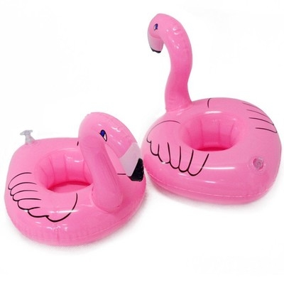 Inflatable Flamingo Cola set Swim Cola coaster Mobile phone Beverage cup holder child Water toy