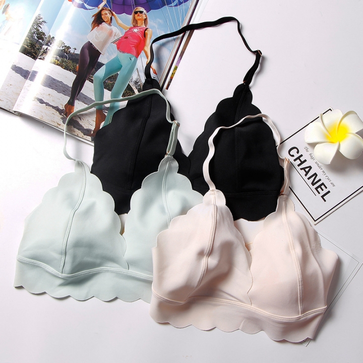 Western style Adjustable Thin cup underwear No rims Bra Sexy Deep v underwear