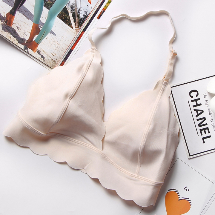 Western style Adjustable Thin cup underwear No rims Bra Sexy Deep v underwear