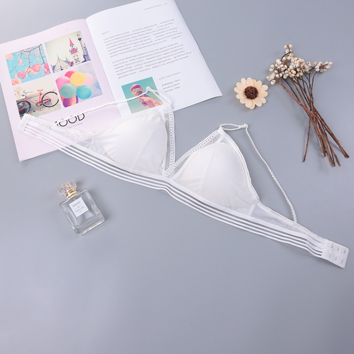 Ms No trace Sexy Gather Steel coil Bra Comfortable Double shoulder strap underwear