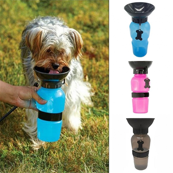 Portable Anti-spill Pet Dog Cat Drinking Water Bottle Outdoor Dogs Cats Feeding Water Kettle Cup