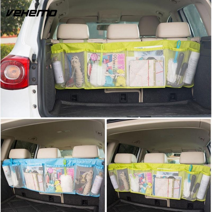 Durable Car Organizer Back Rear Holder Nets Mesh Pocket Cage Carrying Storage Bag