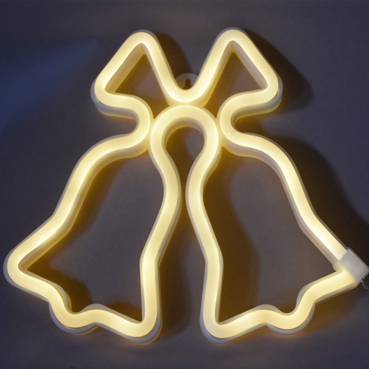 Rainbow Bell Batman Cactus Neon led Decorative lights festival Night light
