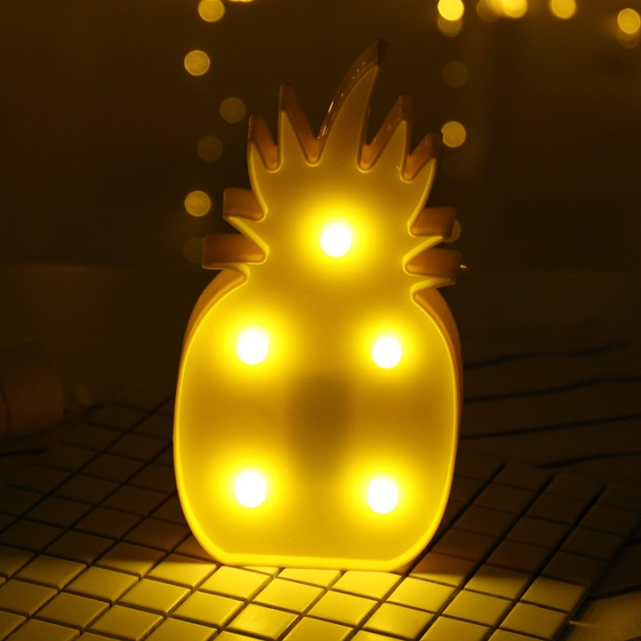 Lantern led rainbow cactus pineapple unicorn decoration Modeling lamp table lamp Night light