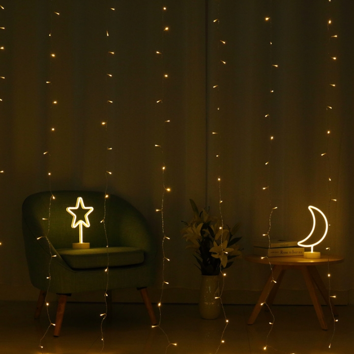 led Curtain light festival Decorative lights Gypsophila Wedding Christmas Flashing light