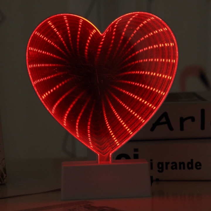 LED lights Flamingo Mermaid unicorn Love 3D tunnel dream Fruit light Modeling lamp