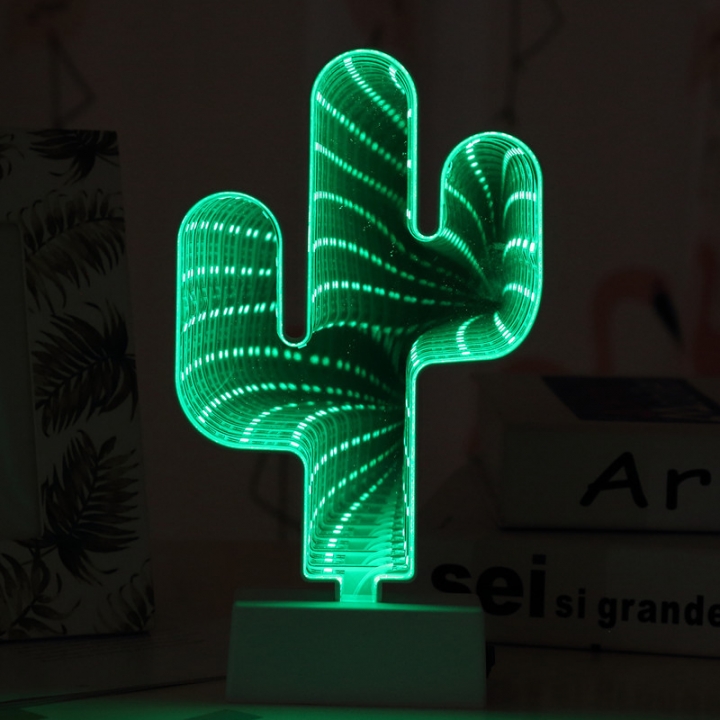 LED lights Flamingo Mermaid unicorn Love 3D tunnel dream Fruit light Modeling lamp