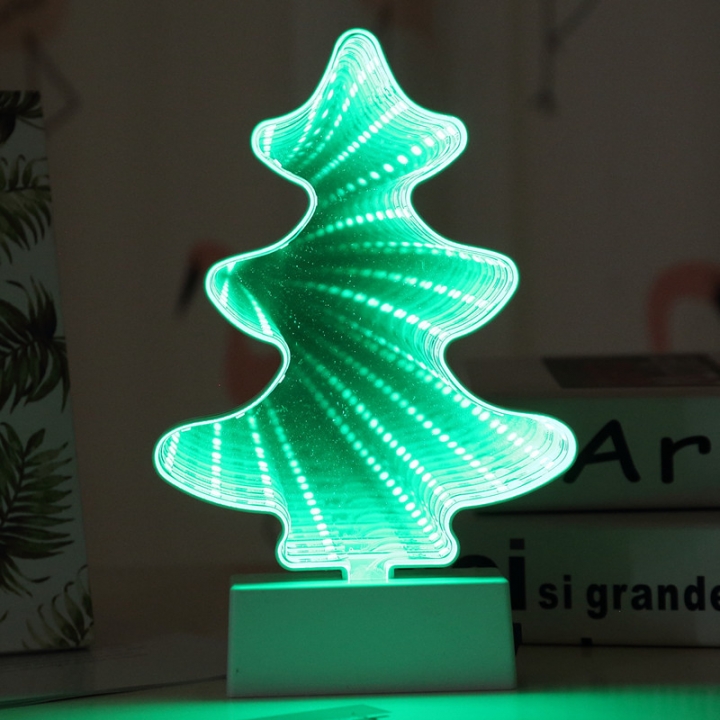 LED lights Flamingo Mermaid unicorn Love 3D tunnel dream Fruit light Modeling lamp