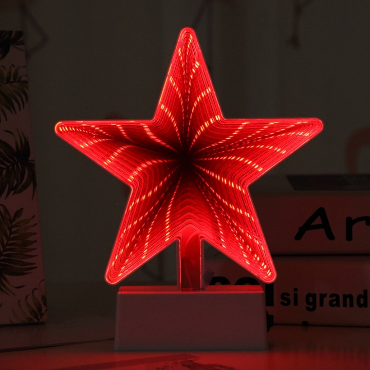 LED lights Flamingo Mermaid unicorn Love 3D tunnel dream Fruit light Modeling lamp