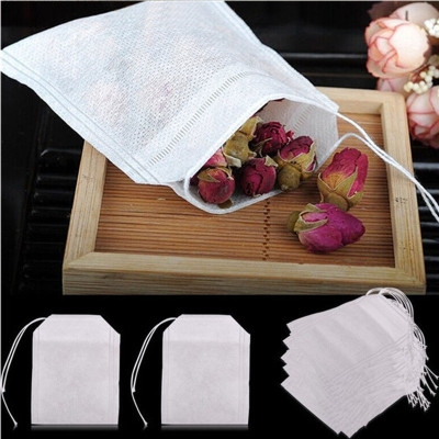 100Pcs Teabags Empty Scented Tea Bags With String Heal Seal Filter Paper for Herb Loose Tea