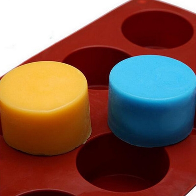 8 Company cylinder Silica gel Soap mold manual Soap mold Diy Oval Soap mold