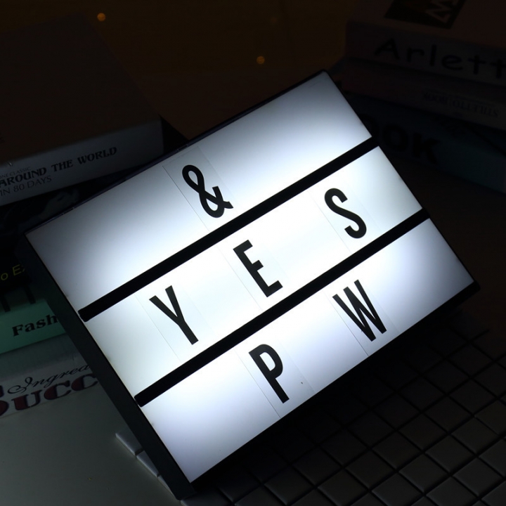 Creative led Lantern DIY free combination Puzzle card digital letter Decorative lights