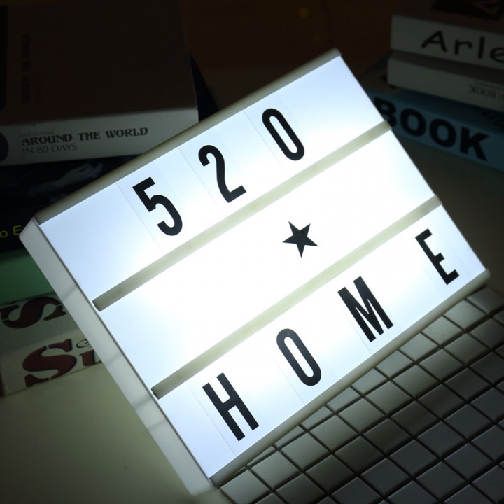 Creative led Lantern DIY free combination Puzzle card digital letter Decorative lights