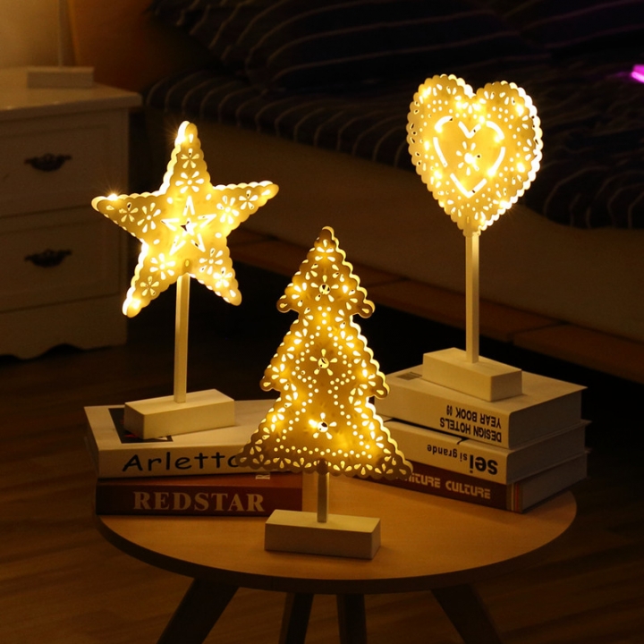 Creative led star Modeling lamp Christmas tree Love romantic bedroom Decorative lights
