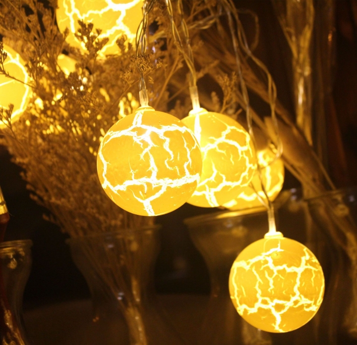Led lantern Flashing light Star light string Christmas Wedding Crack ball festival Decorative lights