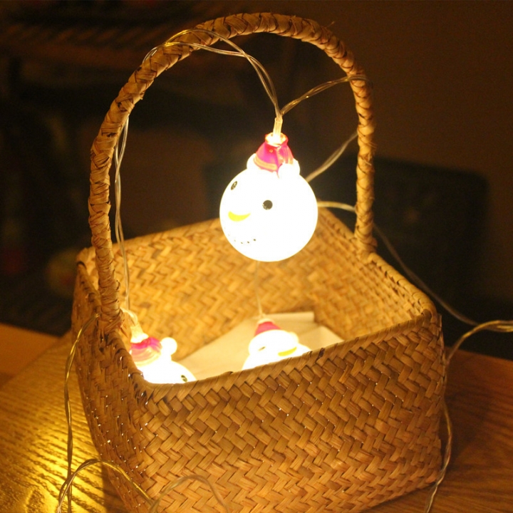 Led lantern Christmas snowman Old man head Children's room Teenage heart Decorative string