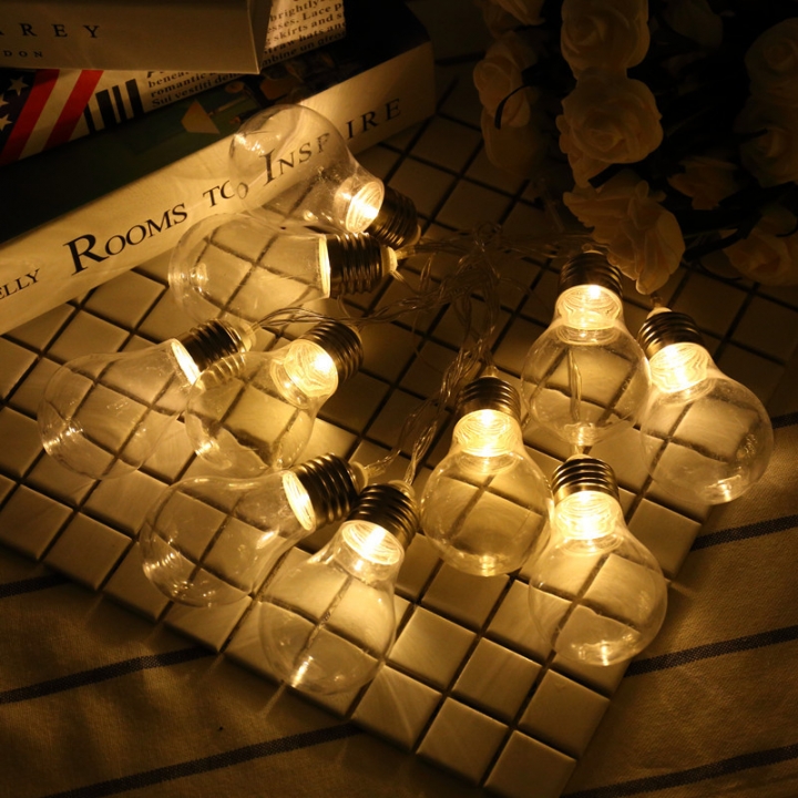 led Retro light bulb Lantern Flashing light Home bedroom wedding Christmas day Decorative lights