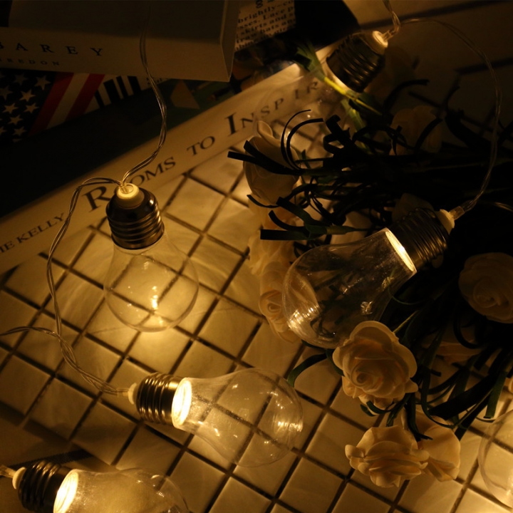 led Retro light bulb Lantern Flashing light Home bedroom wedding Christmas day Decorative lights