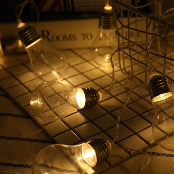 led Retro light bulb Lantern Flashing light Home bedroom wedding Christmas day Decorative lights